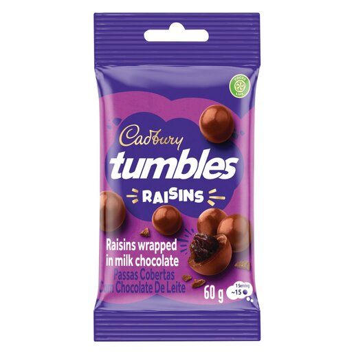 Cadbury Chocolate Tumbles Raisins 60g