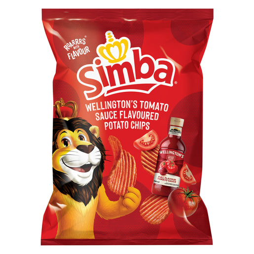 Simba Wellingtons Tomato Sauce Potato Chips 120g