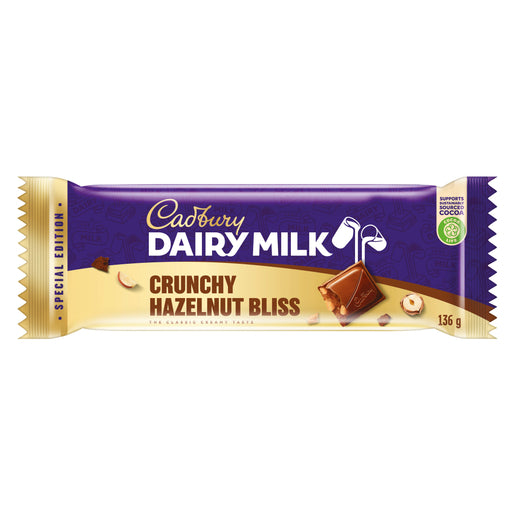 Cadbury Dairy Milk Crunchy Hazelnut Bliss Slab 136g