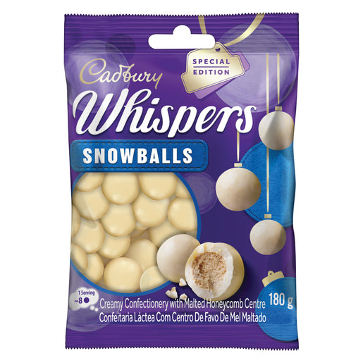 Cadbury Whispers Snowballs 180g