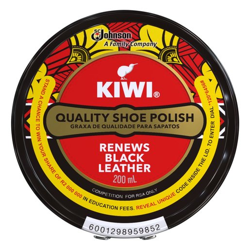 Kiwi Paste Shoe Polish Black 200ml