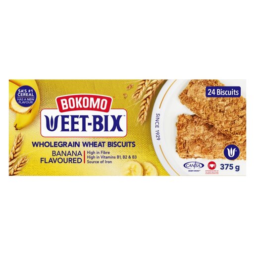 Weet-Bix Banana Flavoured Wholegrain Wheat Biscuts 375g