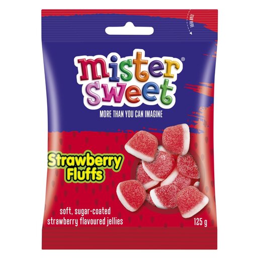 Mister Sweet Strawberry Fluffs 125g