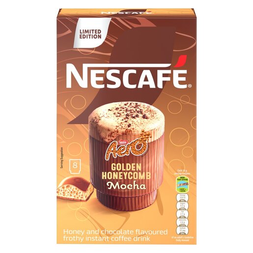 Nescafe Aero Golden Honeycomb Mocha Sachets 8 x 18g