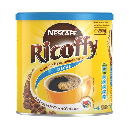 Nescafe Ricoffy Decaf Instant Coffee 250g