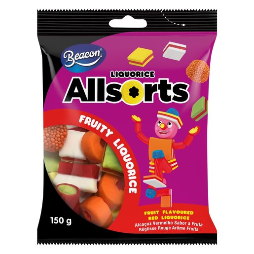 Allsorts Fruity Flavoured Sweets Without Liquorice 150g