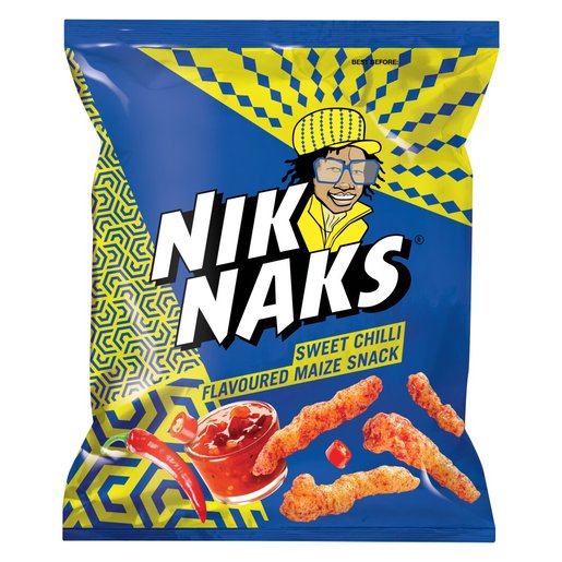 Simba NikNaks Sweet Chilli Flavoured Maize Snack 135g
