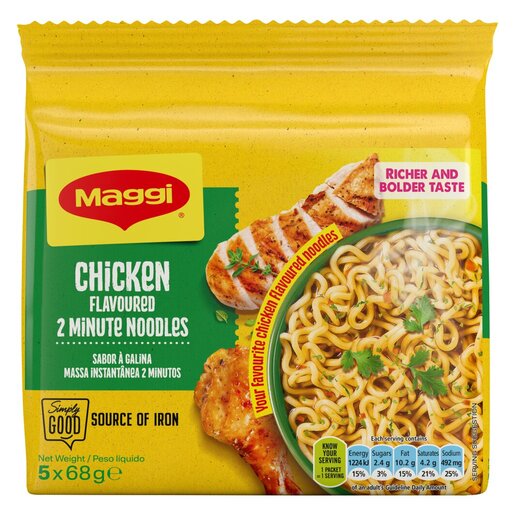 Maggi 2 Minute Noodles Chicken 5 x 68g
