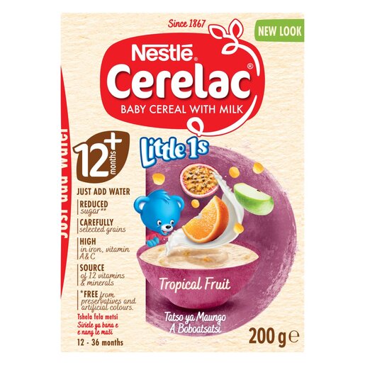 Nestle Cerelac Stage 3 Tropical Fruit Baby Cereal with Milk 200g