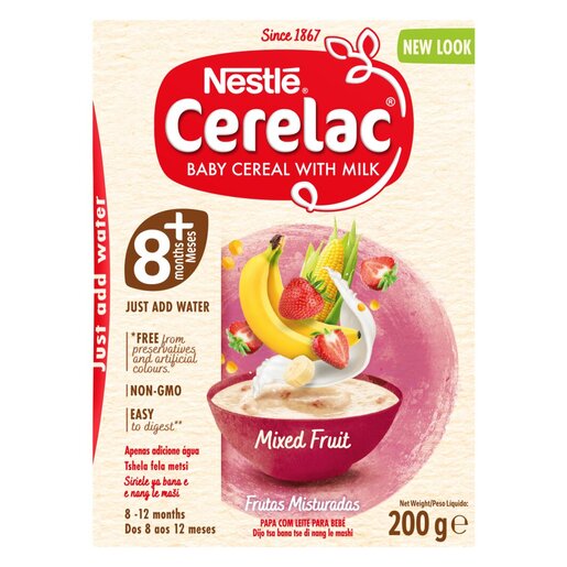 Nestle Cerelac Stage 2 Mixed Fruit Baby Cereal with Milk 200g