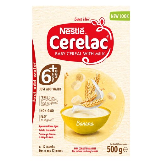 Nestle Cerelac Banana Stage 1 Baby Cereal 500g