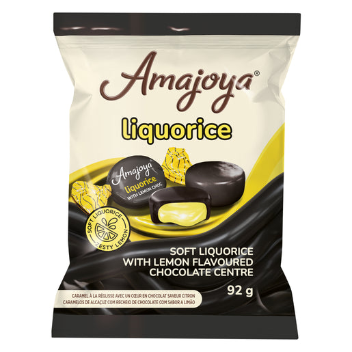 Amajoya Liquorice Toffee Lemon Chocolate Centre 93g