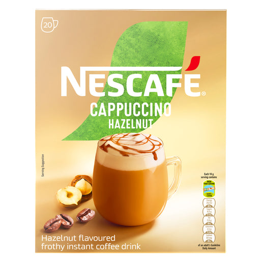 Nescafe Gold Hazelnut Cappuccino Sachets 20 x 18g