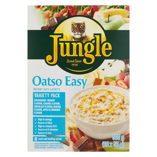 Jungle Oatso Easy Variety Instant Oats 500g