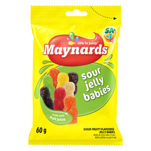 Maynards Sour Jelly Babies 60g