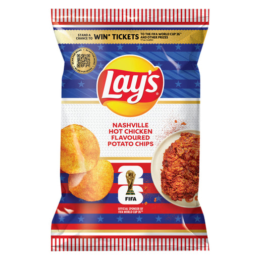 Lay's Nashville Hot Chicken Flavoured Potato Chips 120g