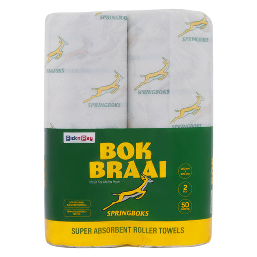 Springbok White Roller Towel 2 Pack