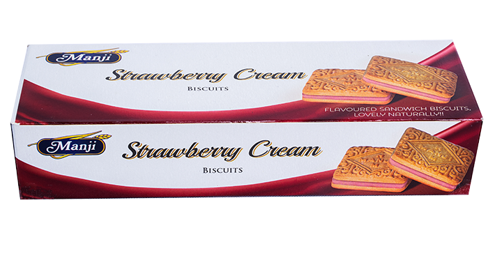 Manji Strawberry Cream Biscuits 160g
