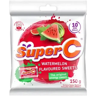 Super C Watermelon Flavoured Sweets Mini Rolls 150g