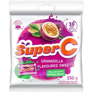 Super C Granadilla Flavoured Sweets Mini Rolls 150g