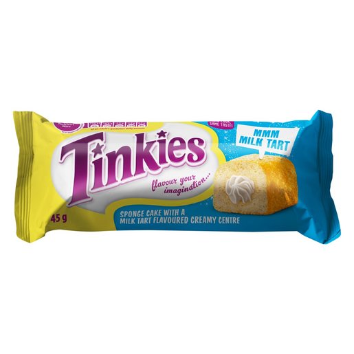 Tinkies Milk Tart Flavoured Creamy Sponge Cake 45g