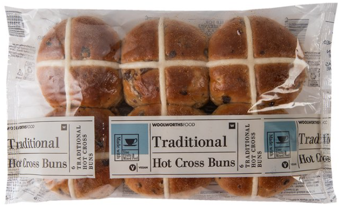 Woolworths Hot Cross Buns