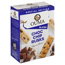 Ouma Chocolate Chip Rusks Sliced 450g — WELKOM USA